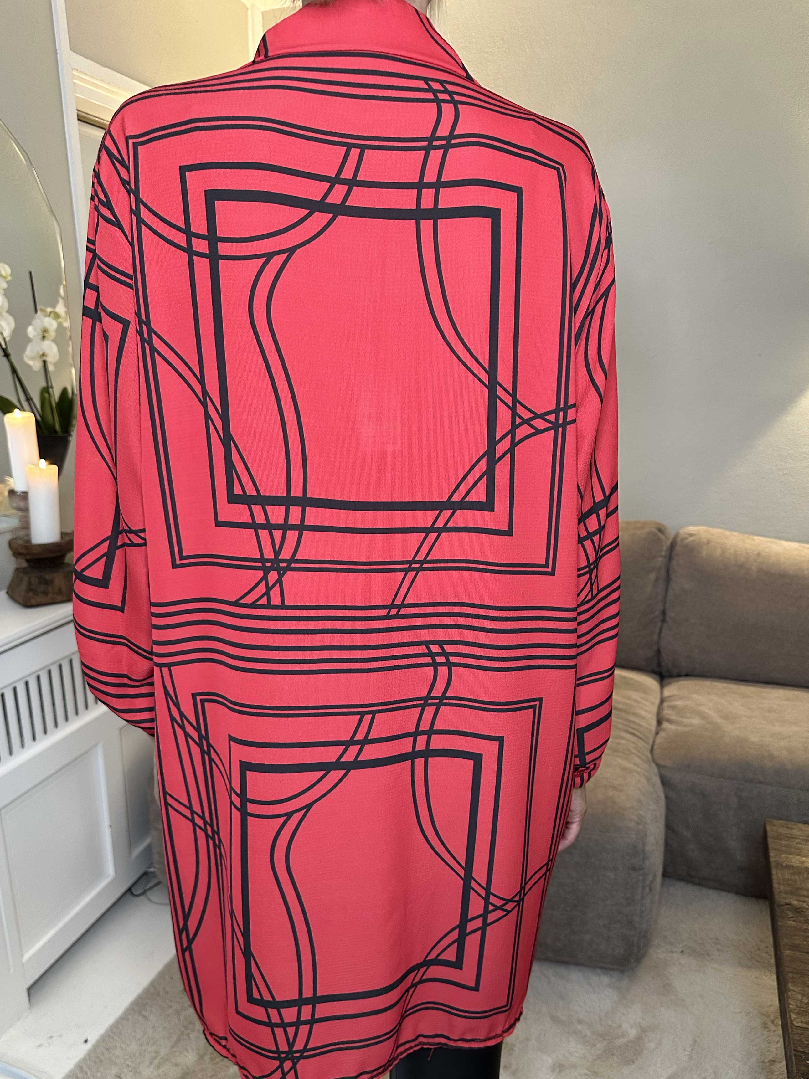 Abigail Square - Mønstret skjortekjole